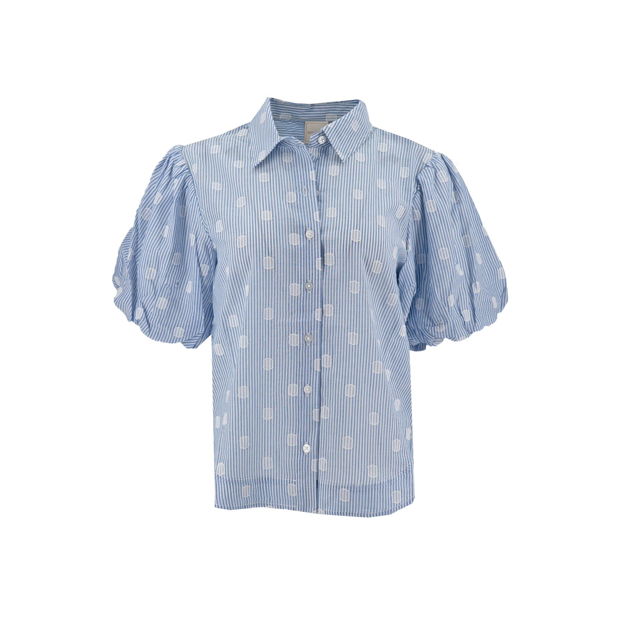 Blusa Zac & Rachel Mangas Cortas Rayas para Damas