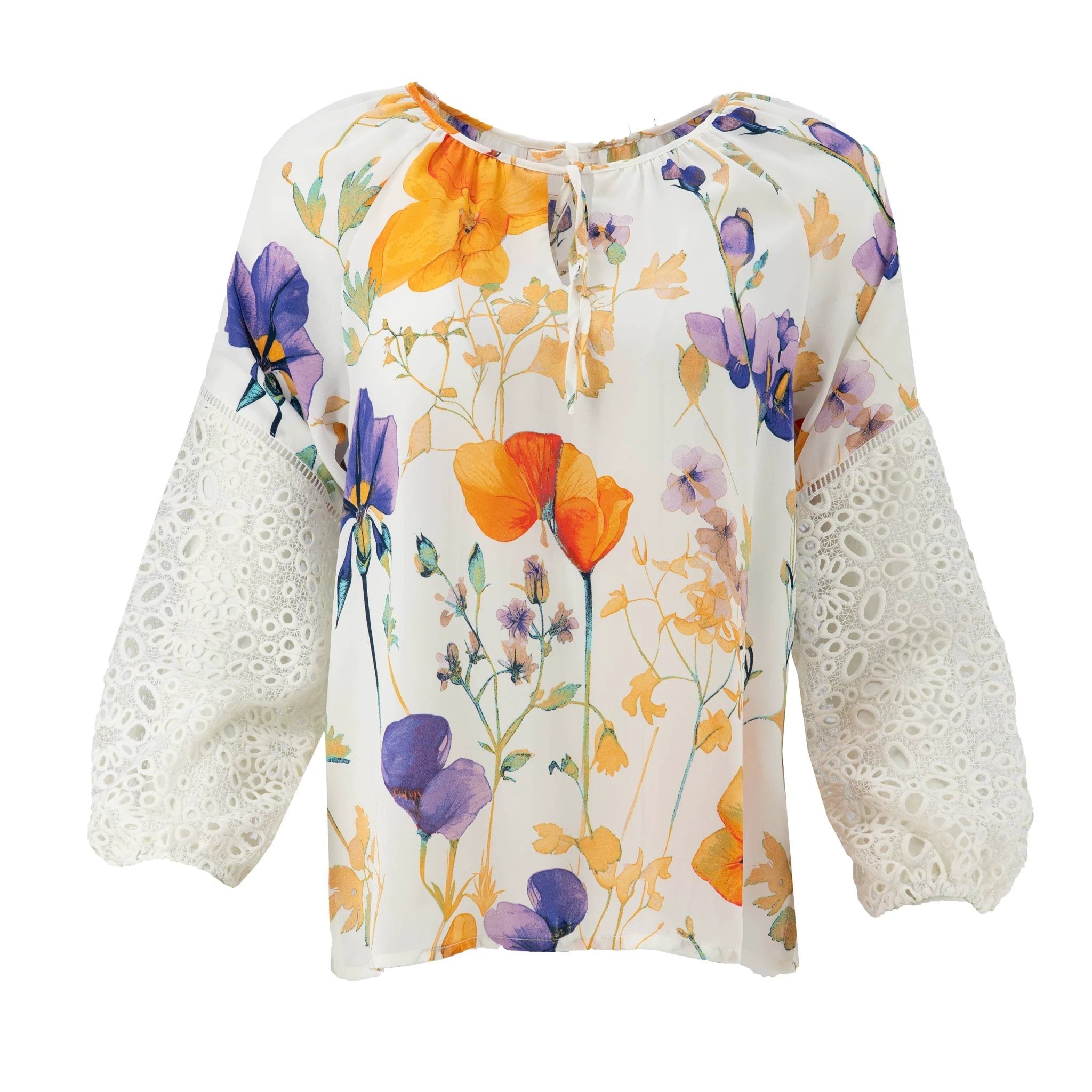 Top Zac & Rachel Mangas Largas Encaje Print Para Damas by Zac & Rachel