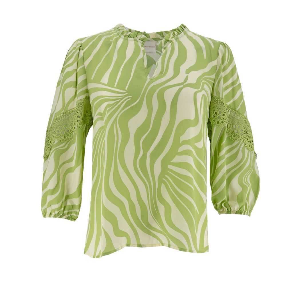 Blusa Zac & Rachel Mangas 3/4 Rayas Para Damas by Zac & Rachel