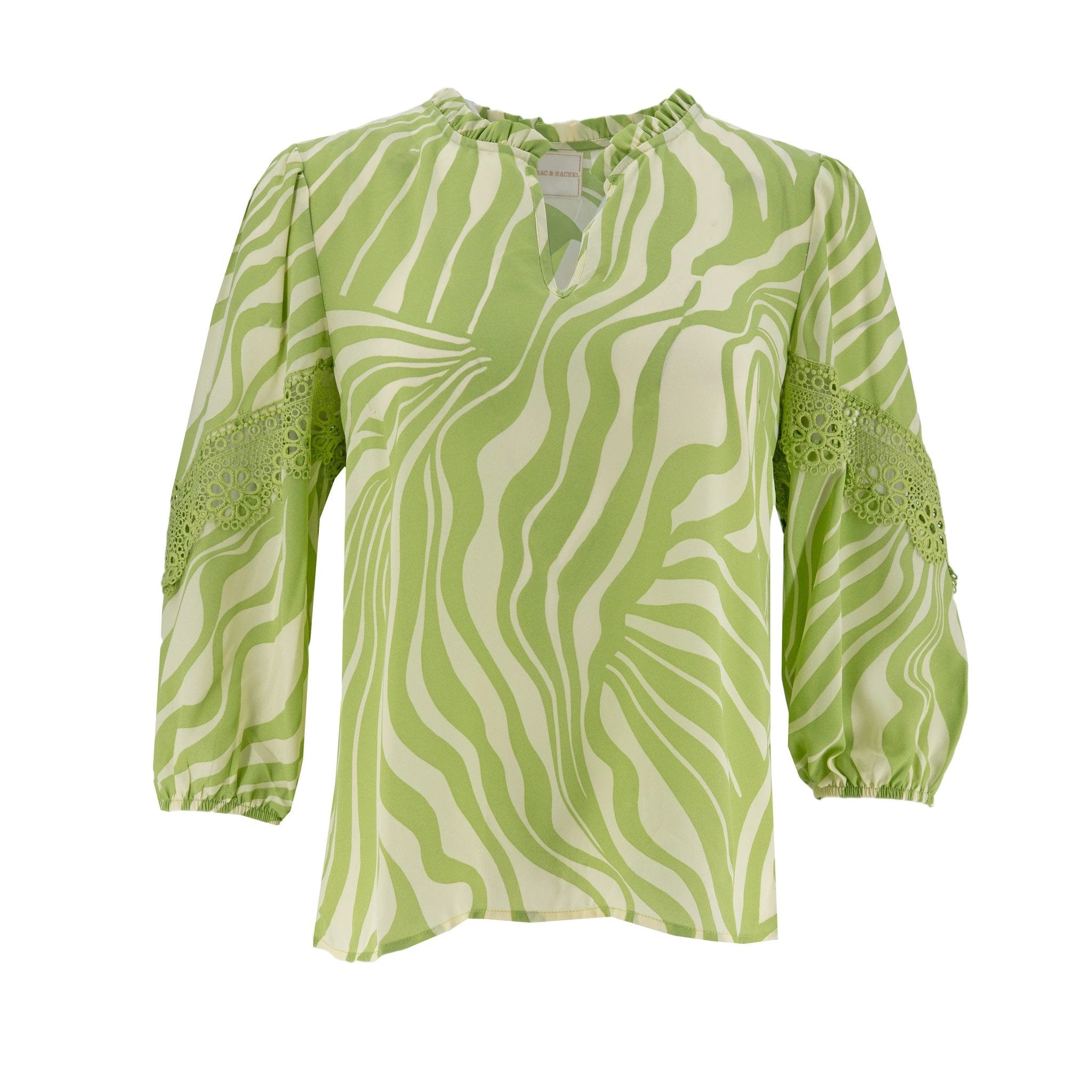 Blusa Zac & Rachel Mangas 3/4 Rayas Para Damas by Zac & Rachel