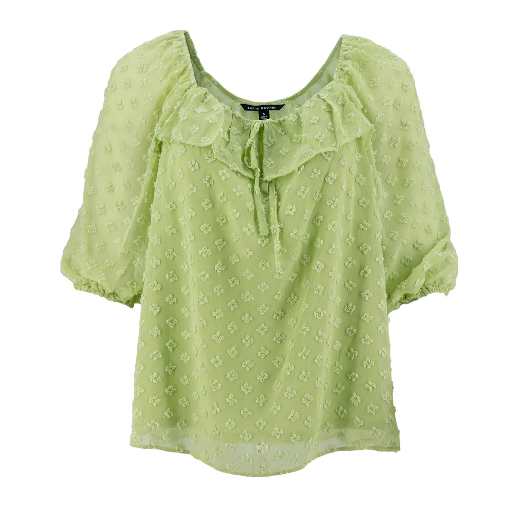Blusa Zac & Rachel Mangas 3/4 Swiss Point Para Damas by Zac & Rachel