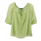 Blusa Zac & Rachel Mangas 3/4 Swiss Point Para Damas by Zac & Rachel
