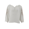 Blusa Zac & Rachel Mangas 3/4 Lisa Bordada para Damas