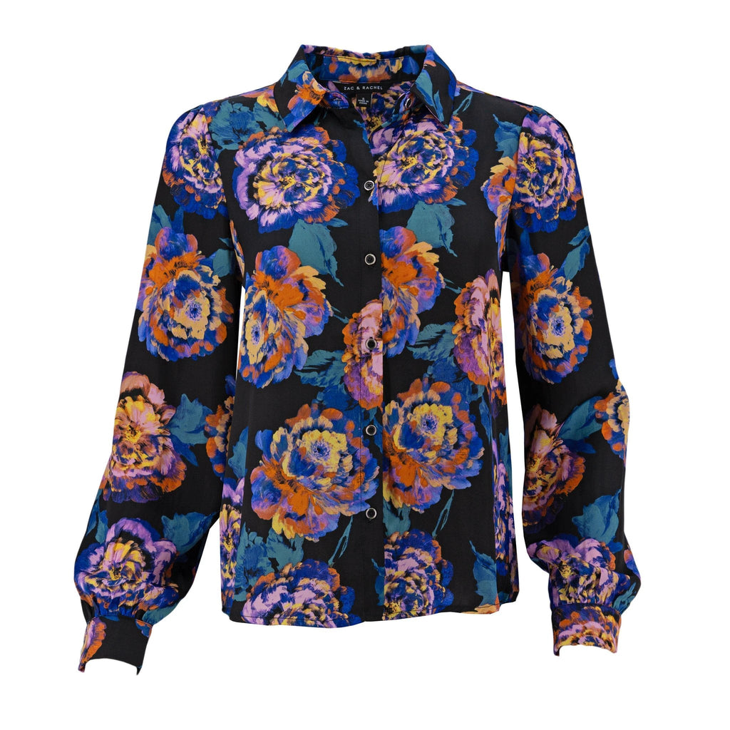 Blusa Zac & Rachel Mangas Largas Estampada Para Damas by Zac & Rachel