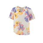 Blusa Zac & Rachel Mangas Cortas Floral para Damas