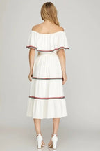 Vestido She + Sky sin Mangas Estampado para Damas – vista 2