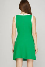 Vestido She + Sky sin Mangas Liso Comb para Damas – vista 2