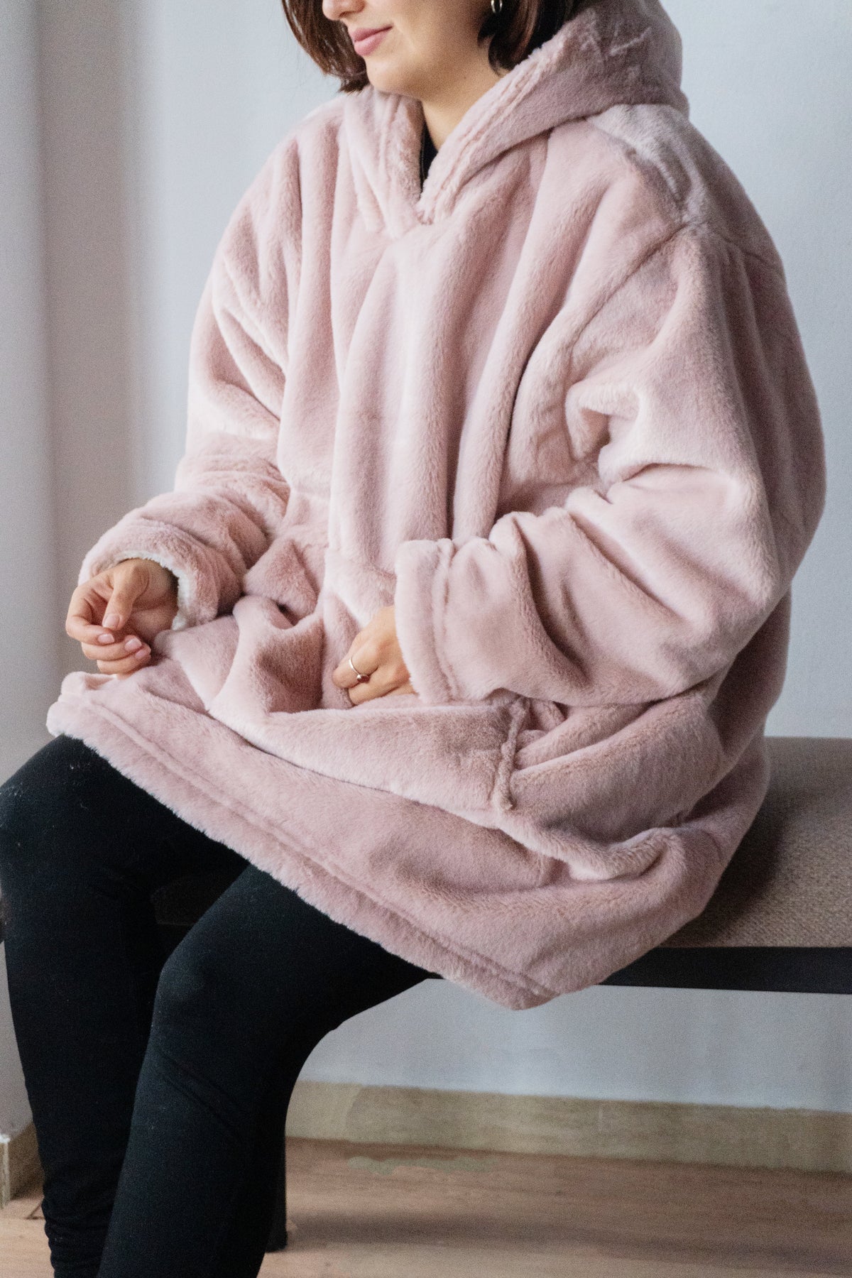 Saco Teddy Palo Rosa