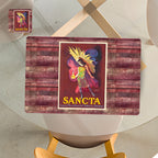 Individuales Reversibles set de 6 rectangular 41*27 cm + 6 Portavasos Sancta