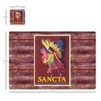 Individuales Reversibles set de 6 rectangular 41*27 cm + 6 Portavasos Sancta