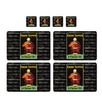 Individuales Reversibles set de 6 rectangular 41*27 cm + 6 Portavasos Sancta