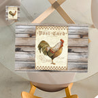 Individuales Reversibles set de 6 rectangular 41*27 cm + 6 Portavasos Post Card