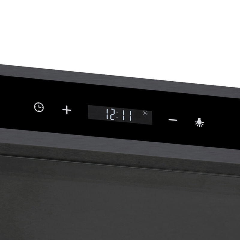 Extractor de Grasa DRIJA LED Acero Inoxidable Negro SLIM TOUCH 60 BLACK