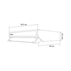 Extractor de Grasa DRIJA LED Acero Inoxidable SLIM TOUCH 90 ACERO