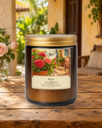 Vela Sya Rose de Floral Luxe en escena ambiental.