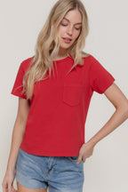 Camiseta Active Basic Mangas Cortas Lisa para Damas – DK.RED