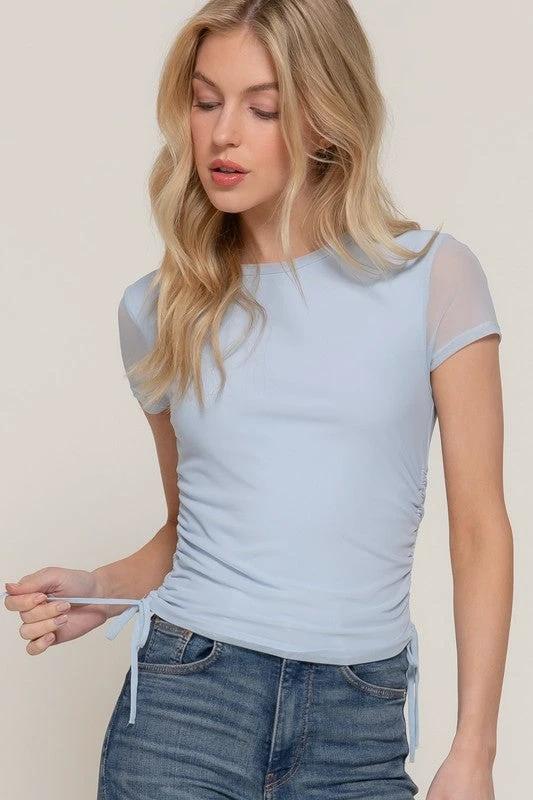 Blusa Active Basic Mangas Cortas Lisa Para Damas by Active Basic