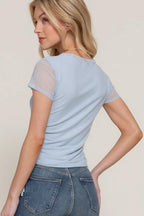 Blusa Active Basic Mangas Cortas Lisa Para Damas by Active Basic