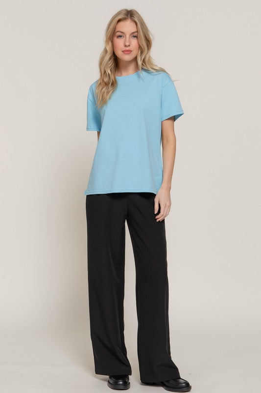Camiseta Active Basic Mangas Cortas Lisa para Damas