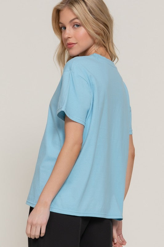 Camiseta Active Basic Mangas Cortas Lisa para Damas