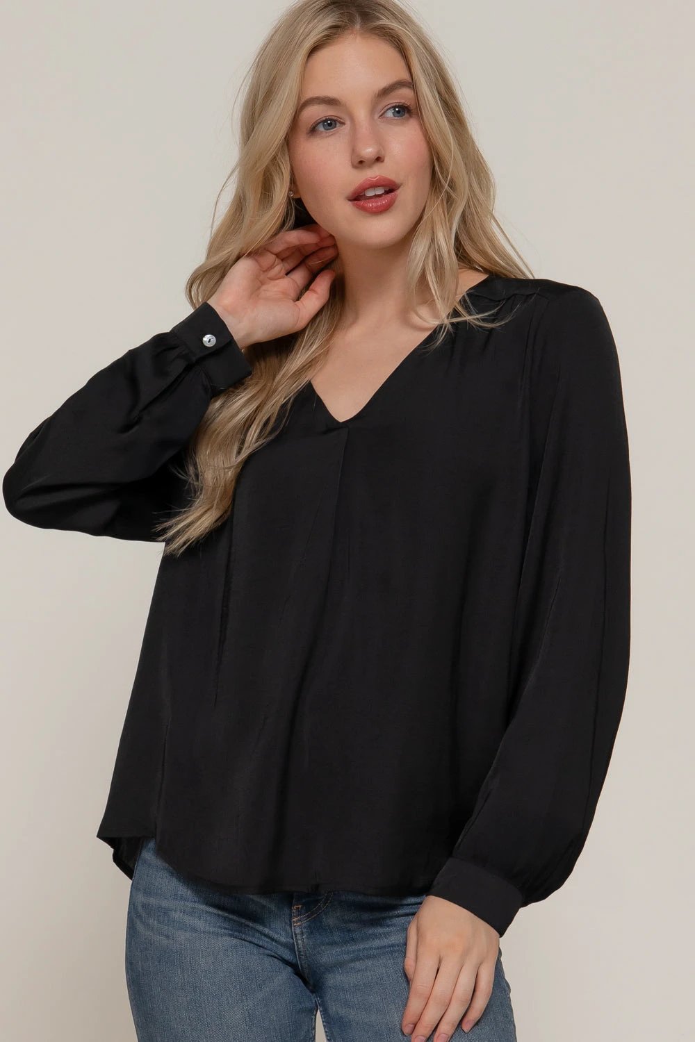 Blusa Active Basic Mangas Largas Lisa Para Damas by Active Basic