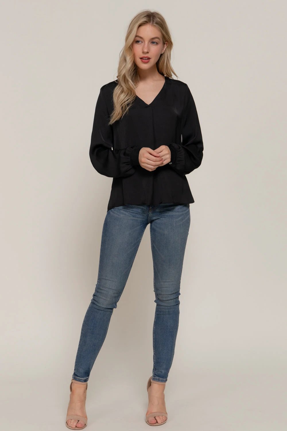 Blusa Active Basic Mangas Largas Lisa Para Damas by Active Basic