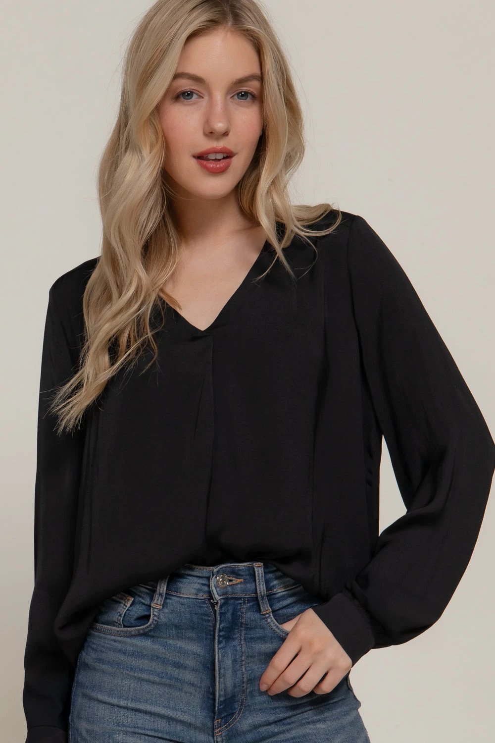 Blusa Active Basic Mangas Largas Lisa Para Damas by Active Basic