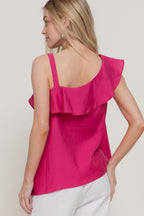 Blusa Active Basic sin Mangas Lisa para Damas