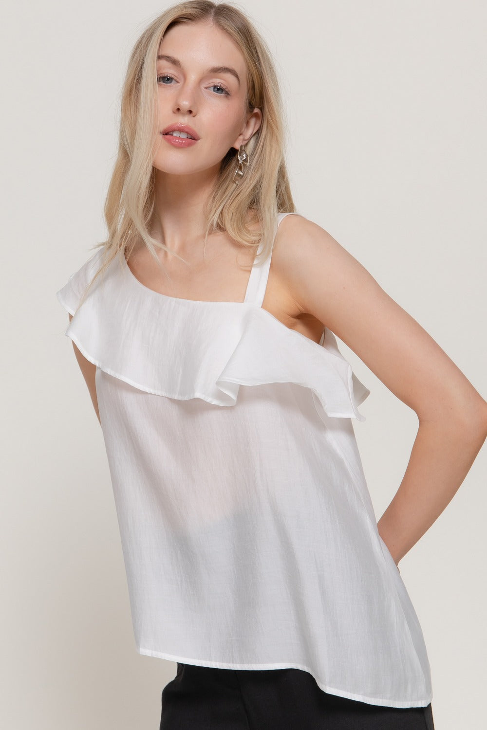 Blusa Active Basic sin Mangas Lisa para Damas