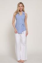 Blusa Active Basic sin Mangas Rayas para Damas