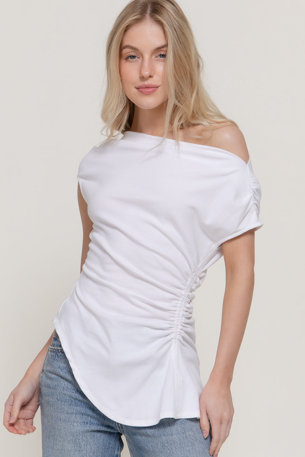 Blusa Active Basic Mangas Cortas Lisa para Damas