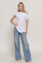 Blusa Active Basic Mangas Cortas Lisa para Damas