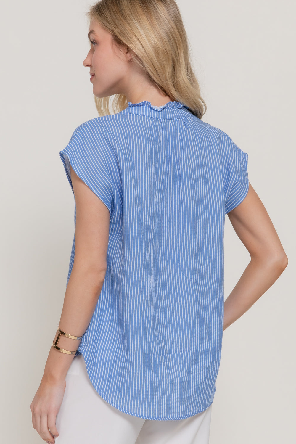 Blusa Active Basic sin Mangas Rayas para Damas