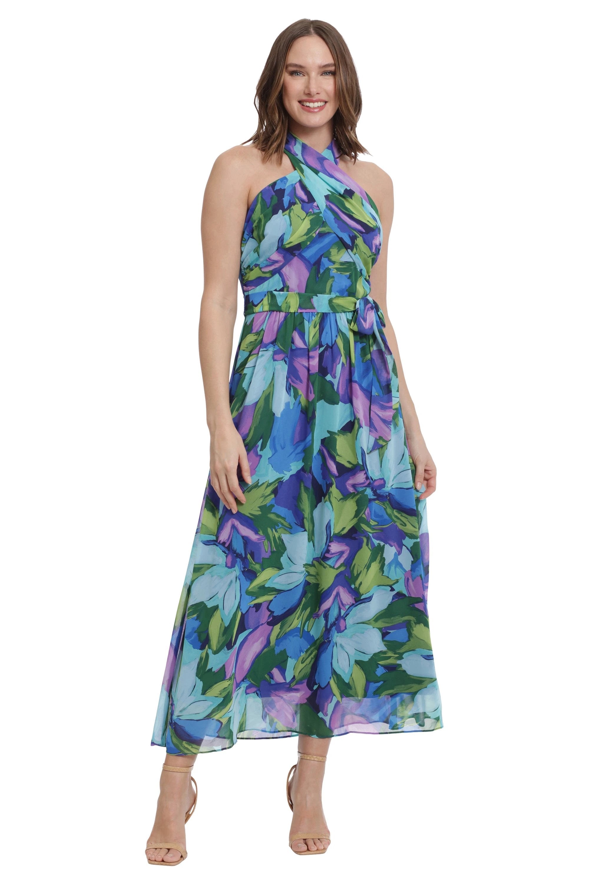 Vestido London Times Estampado Largo Para Damas by London Times