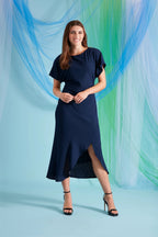 Vestido Maggy London Mangas Cortas Liso Para Damas by Maggy London