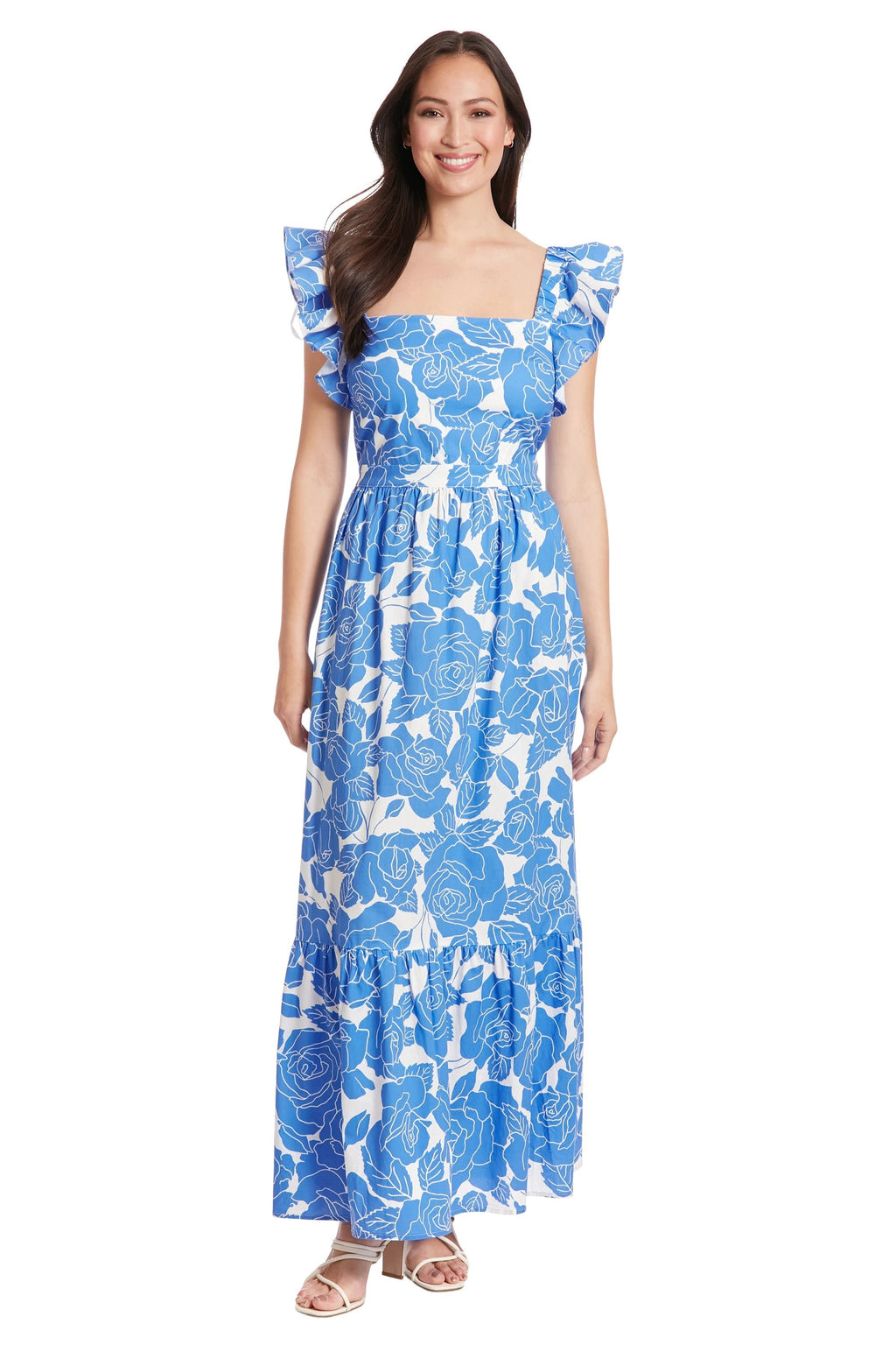 Vestido Donna Morgan Estampado Largo P/ Damas T7379M by Donna Morgan