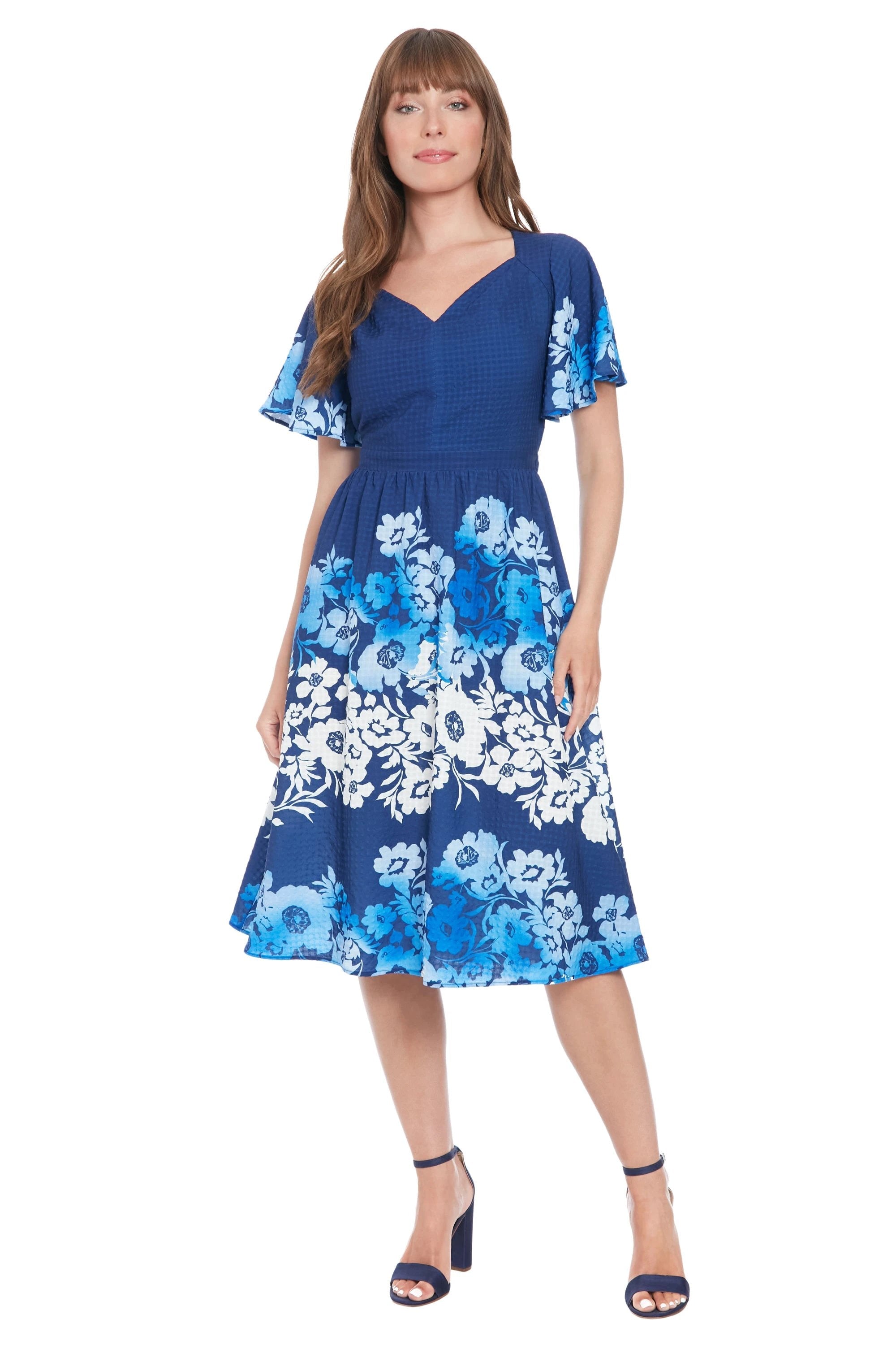 Vestido Maggy London Mangas Cortas Estampado Para Damas by Maggy London