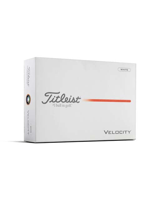 Pelota para Golf Titleist, series Velocity caja de 12 UND