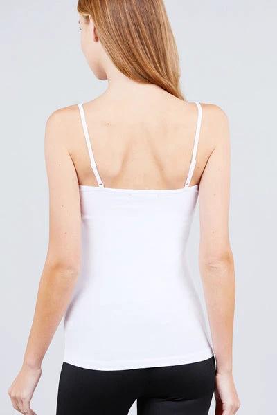 Top Active Basic Tiros Lisa Para Damas T9670-WH by Active Basic