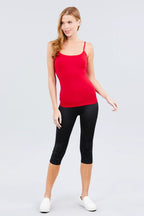 Top Active Basic Tiros Lisa Para Damas T9670-WH by Active Basic