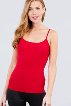 Top Active Basic Tiros Lisa Para Damas T9670-WH by Active Basic