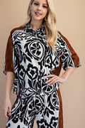 Blusa Gigio Mangas Cortas Estampado para Damas
