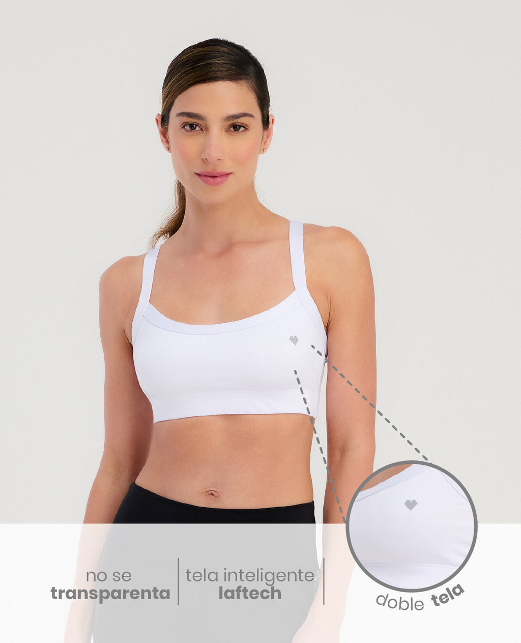 Top Deportivo | Doble Tela Sin Transparencias | Tecnología Laftech - Kliquea