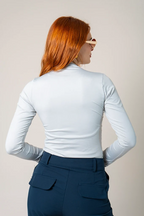 TOP CUELLO ALTO DRAPEADO T-C 7668 - Kliquea