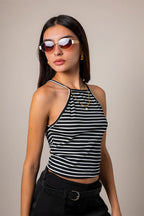 TOP HALTER RAYAS B-M 9090.