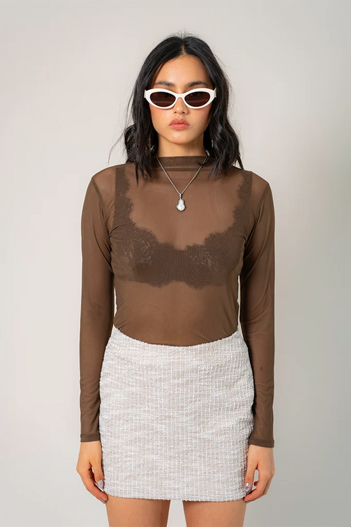 TOP MANGA LARGA MESH G-F 8620.