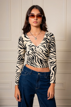 TOP MANGA LARGA TEXTURA G-F 8697.