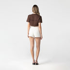 Crop top women, color/material marrón, marca Monastery – vista 4