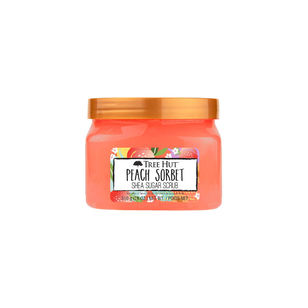TREE HUT SCRUB PEACH SORBET 18OZ