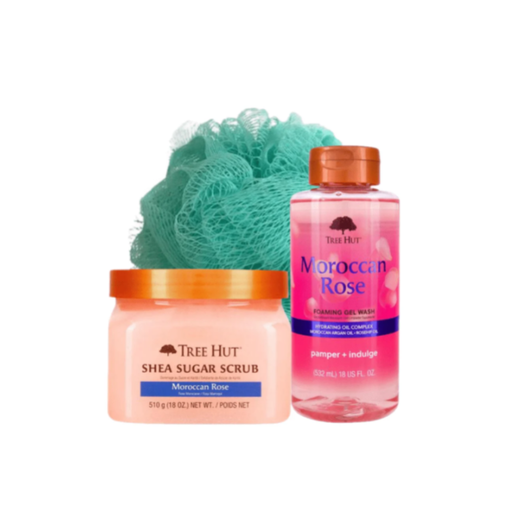 TREE HUT GIFT OF GLOW (SCRUB + BODY WASH + ESPONJA)